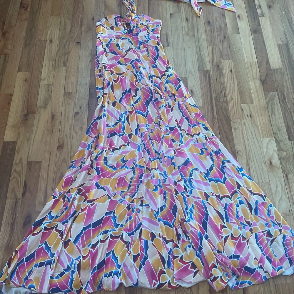 AFRM Emerson Maxi Dress in Summer Butterfly Small - Picture 3 of 13